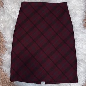 Express plaid skirt